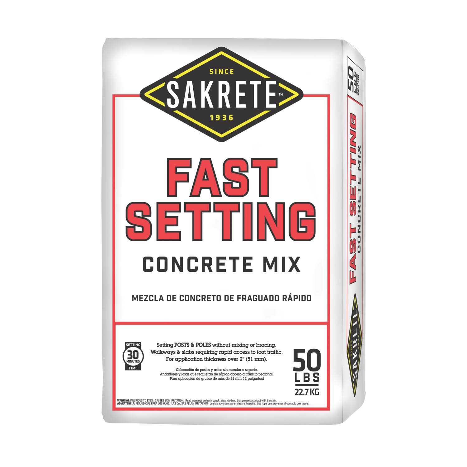 Quikrete Fast Setting Concrete Mix- 50 lb bag