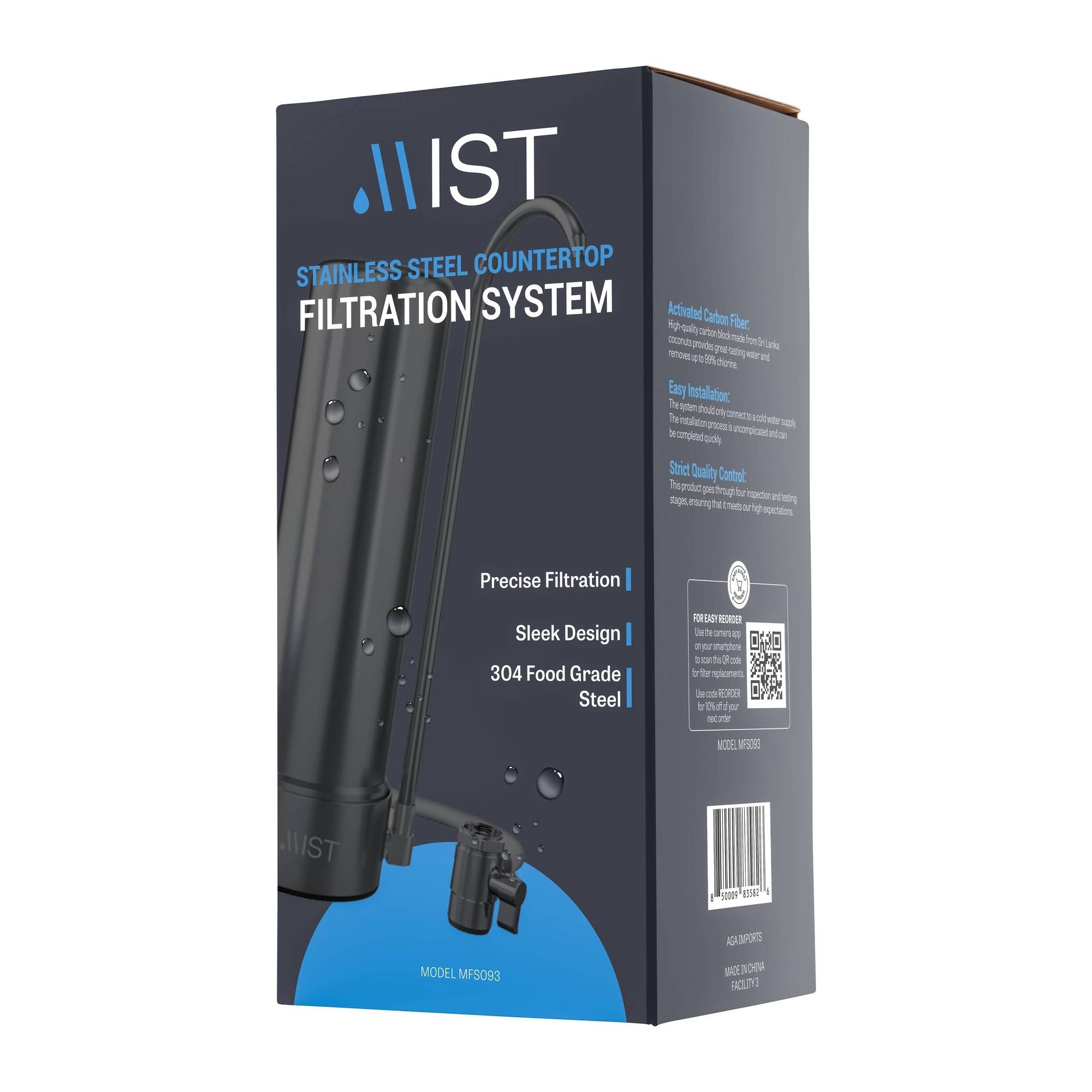 Mist Countertop Filtration System with 5 Stage Filtration in Stainless Steel 8000 gal. Capacity, MFS093