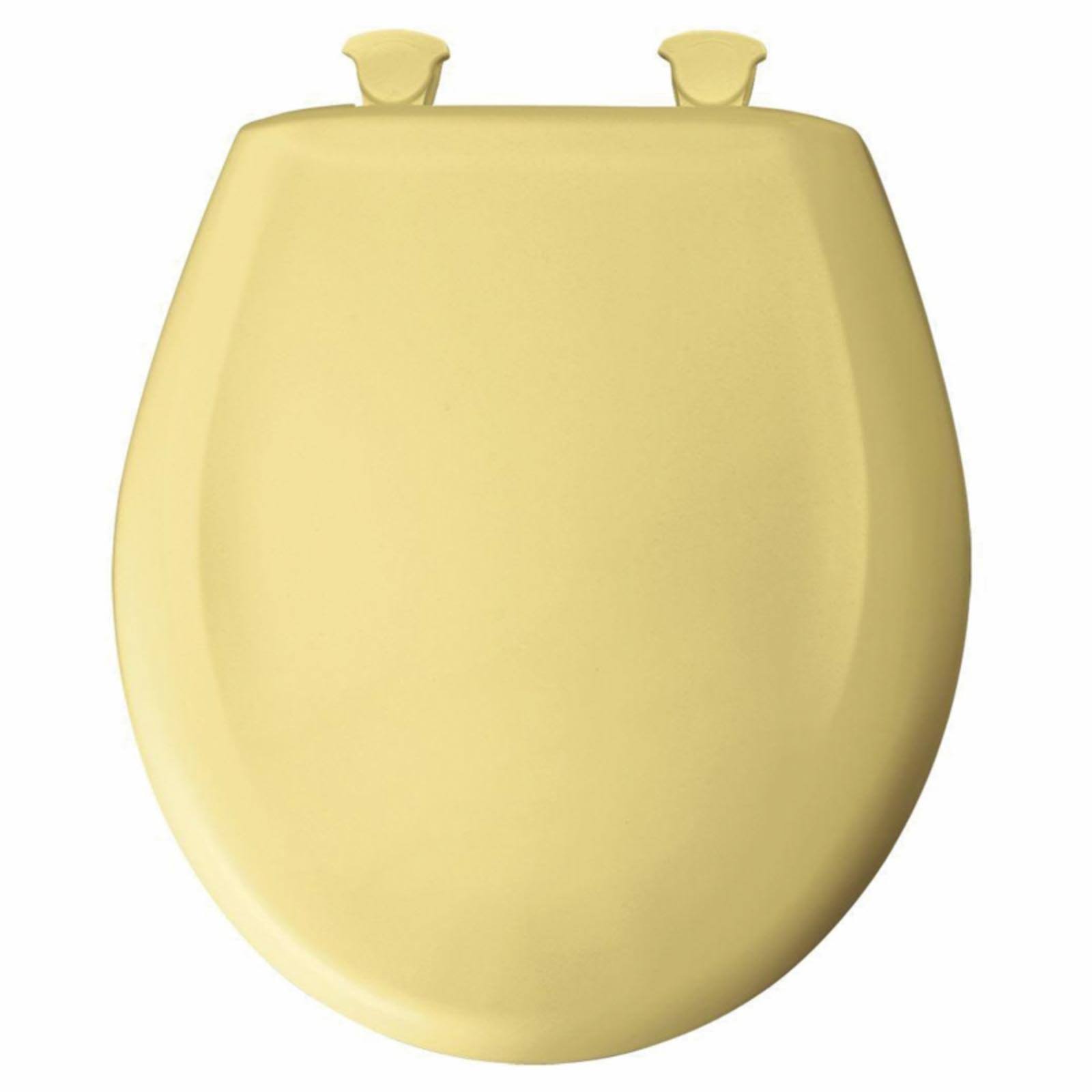 Bemis 200SLOWT-211 Round Plastic Toilet Seat Yellow