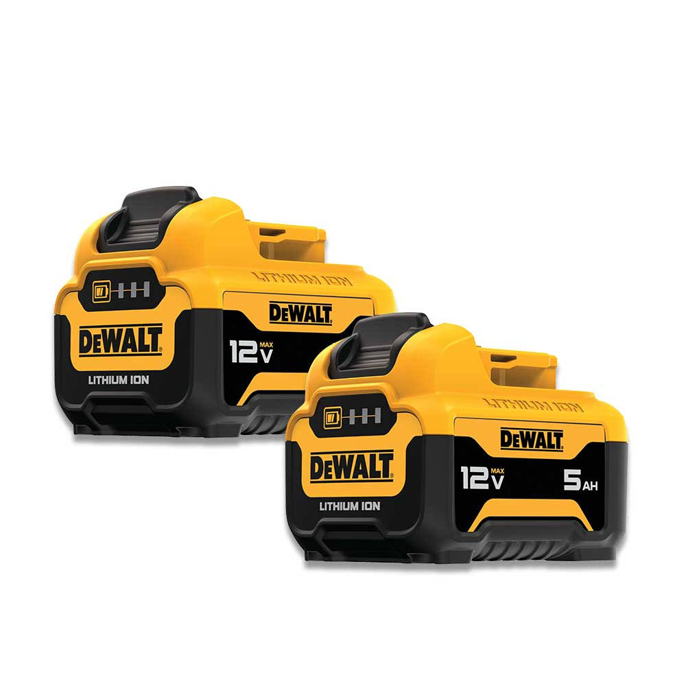 DeWalt 12V Max 5.0Ah Lithium Ion Battery (2 Pack) DCB126-2