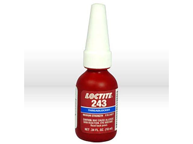 Loctite 1329837 243 Medium Strength Threadlocker, Blue, 10 ml