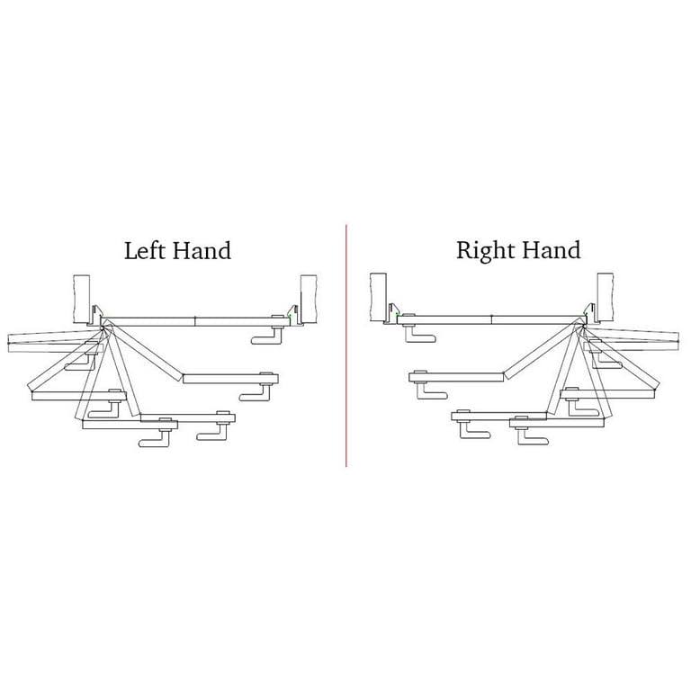 Milcasa Compack 180- Folding Door Hardware Set, Size: 32