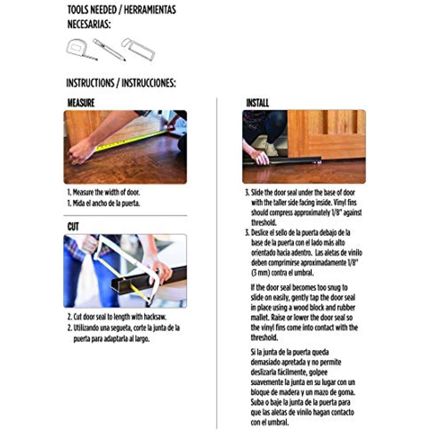 M-D Building Products 36-Inch Brown Vinyl Door Seal