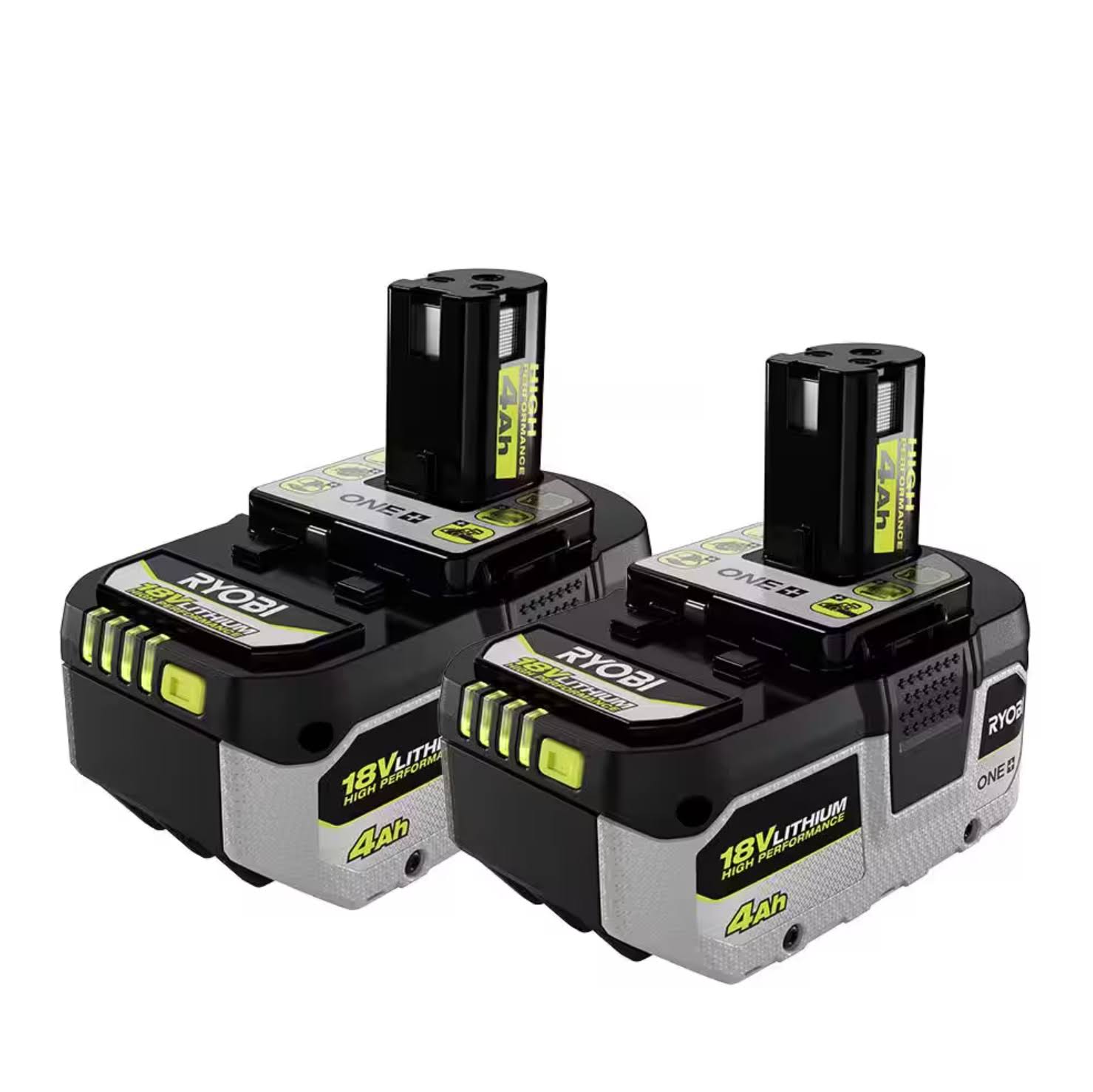 Ryobi One+ 18V High Performance Lithium-Ion 4.0 Ah Battery (2-Pack)