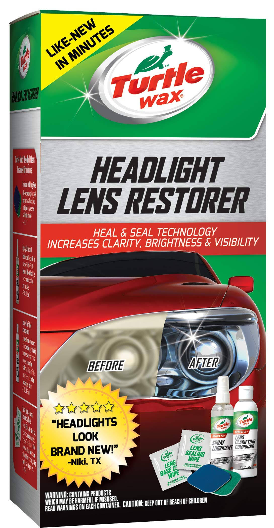 Turtle Wax Headlight Lens Restorer Kit