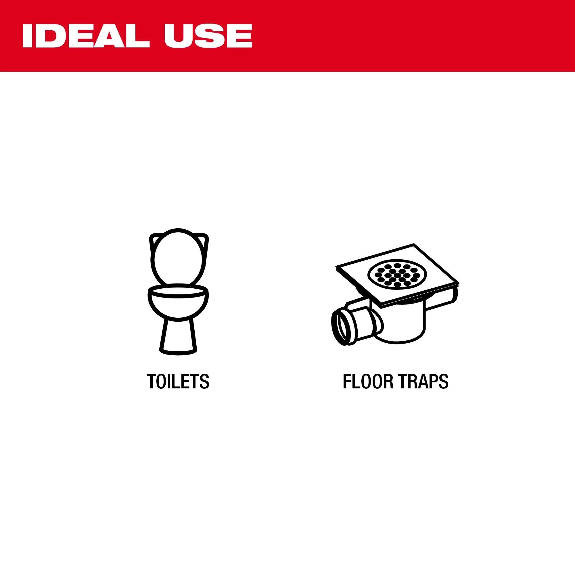 Milwaukee 49-16-3576 TRAPSNAKE 6 ft Toilet Auger