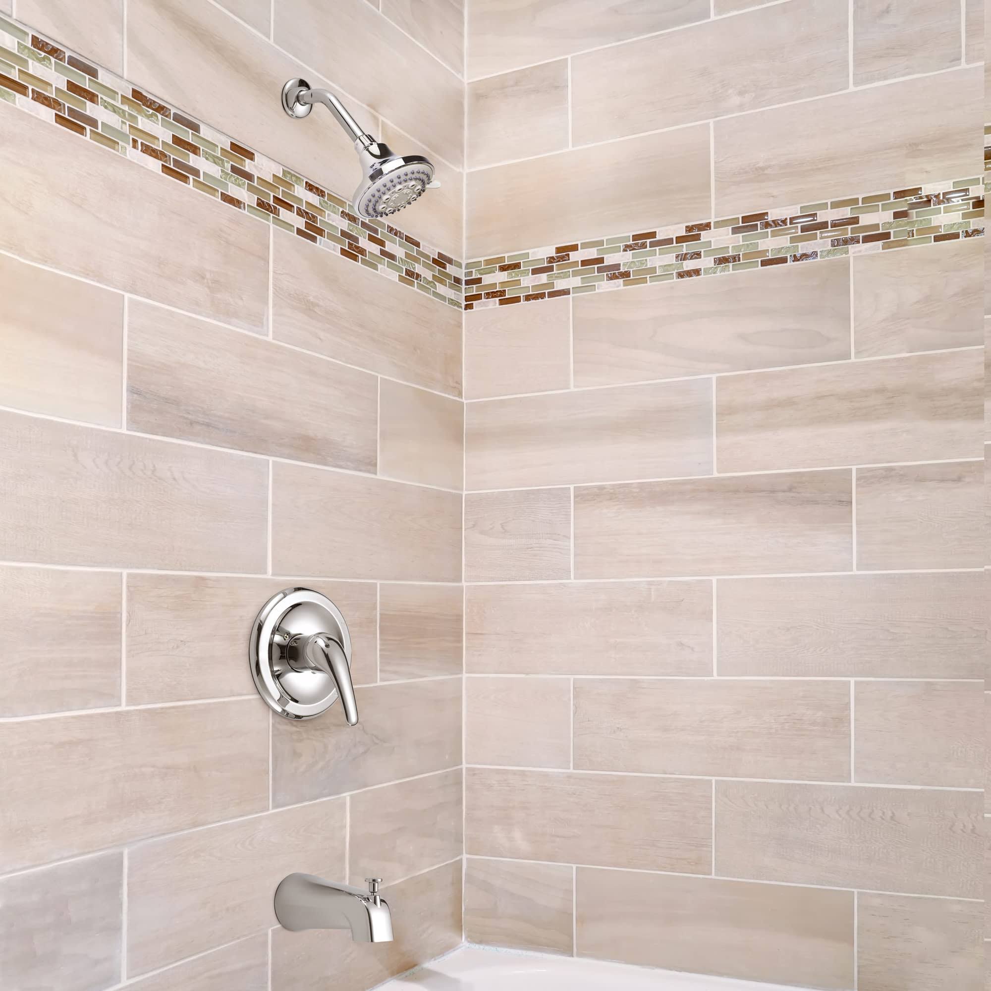 Design House 594895 Middleton II Transitional Single-Handle Shower Valve Trim with Escutcheon for Bathroom Polished Chrome