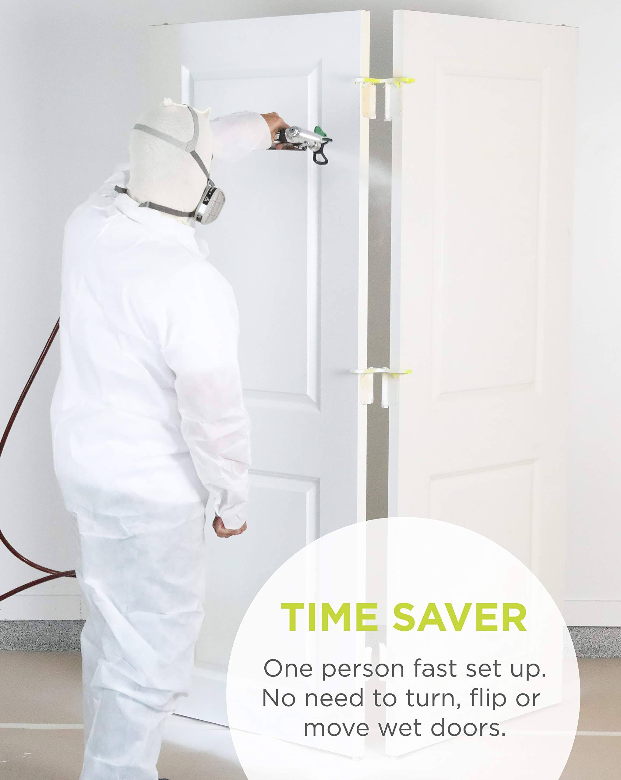 Hinge Stand Kit- Reusable Door Stand for Painting and Spraying Interior Doors (Holds 8 doors)