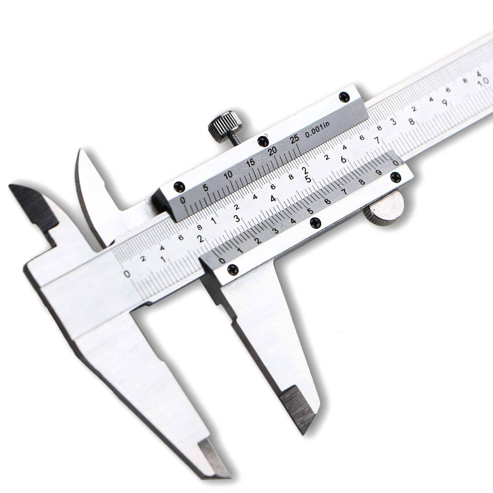 6 inch/150mm Stainless Steel Vernier Caliper Micrometer Durable Stainless Steel Measuring Tool Caliper for Precision Measurements