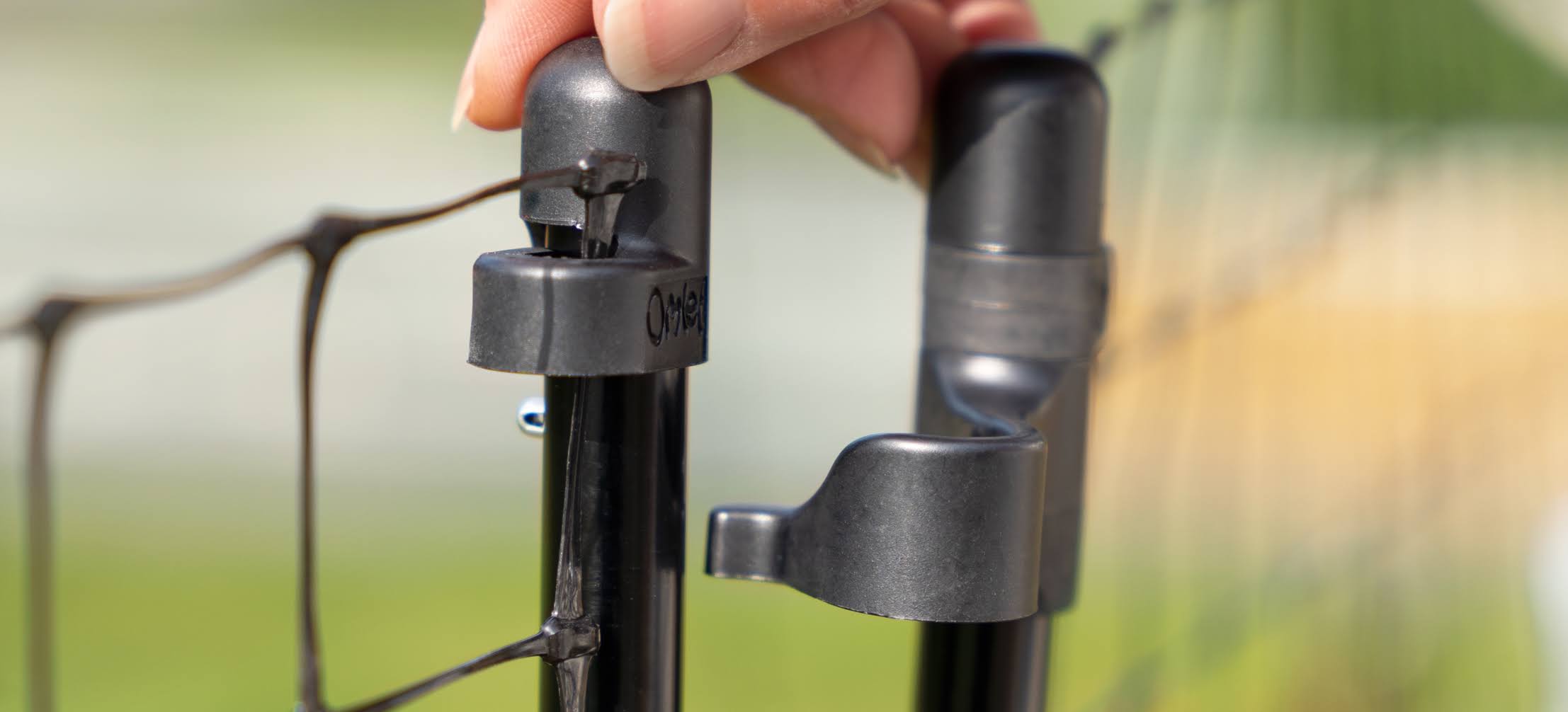 Omlet Chicken Fencing MK2- 105ft- Inc. Gate, Poles and Guy Lines