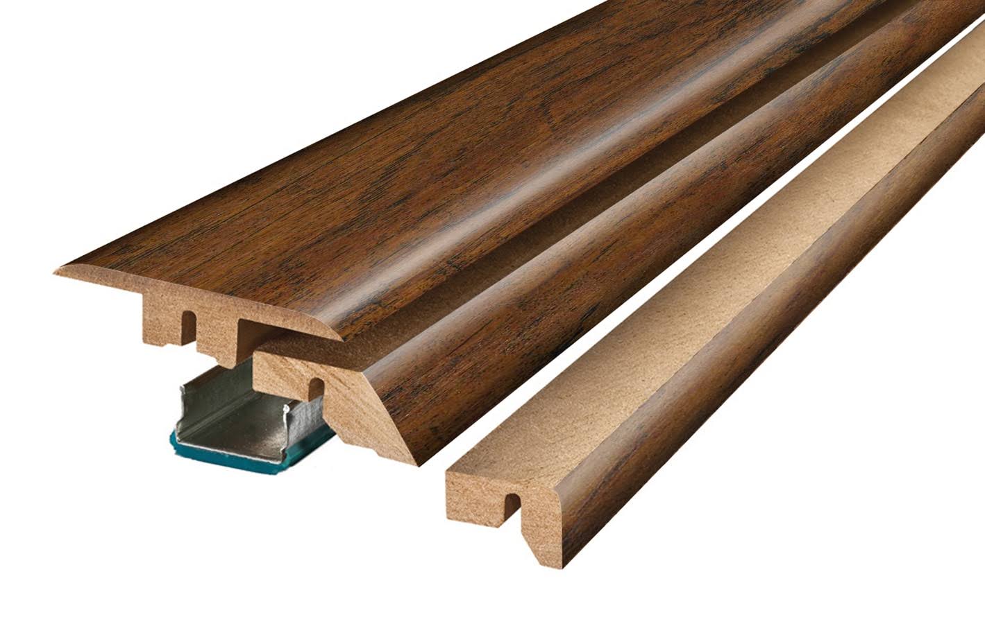 SimpleSolutions 2.37-in x 78.7-in Cambridge Abbey Oak MDF Floor 4-n-1