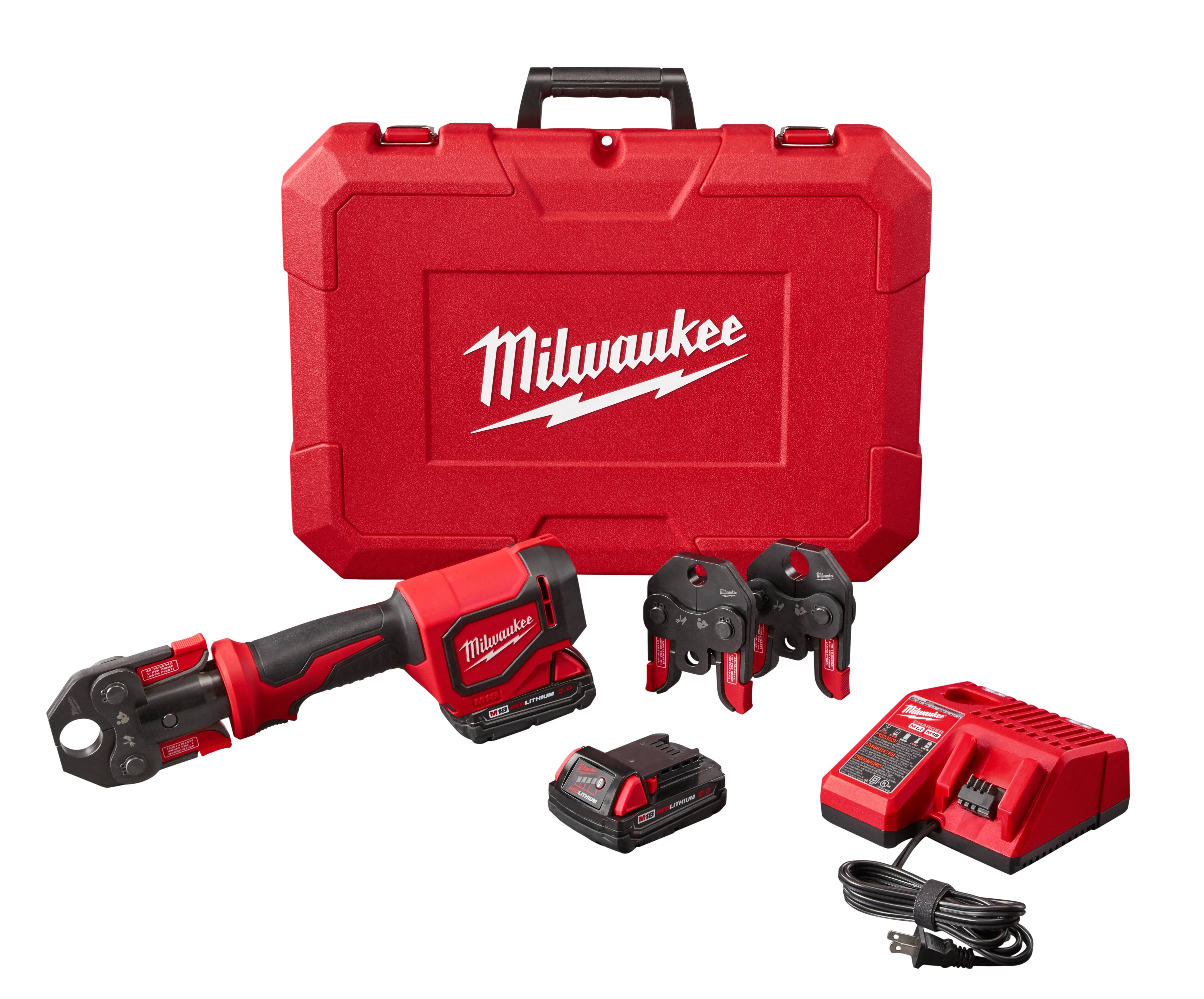 Milwaukee 2674-22C M18 Short Throw Press Tool Kit W/PEX Crimp Jaws