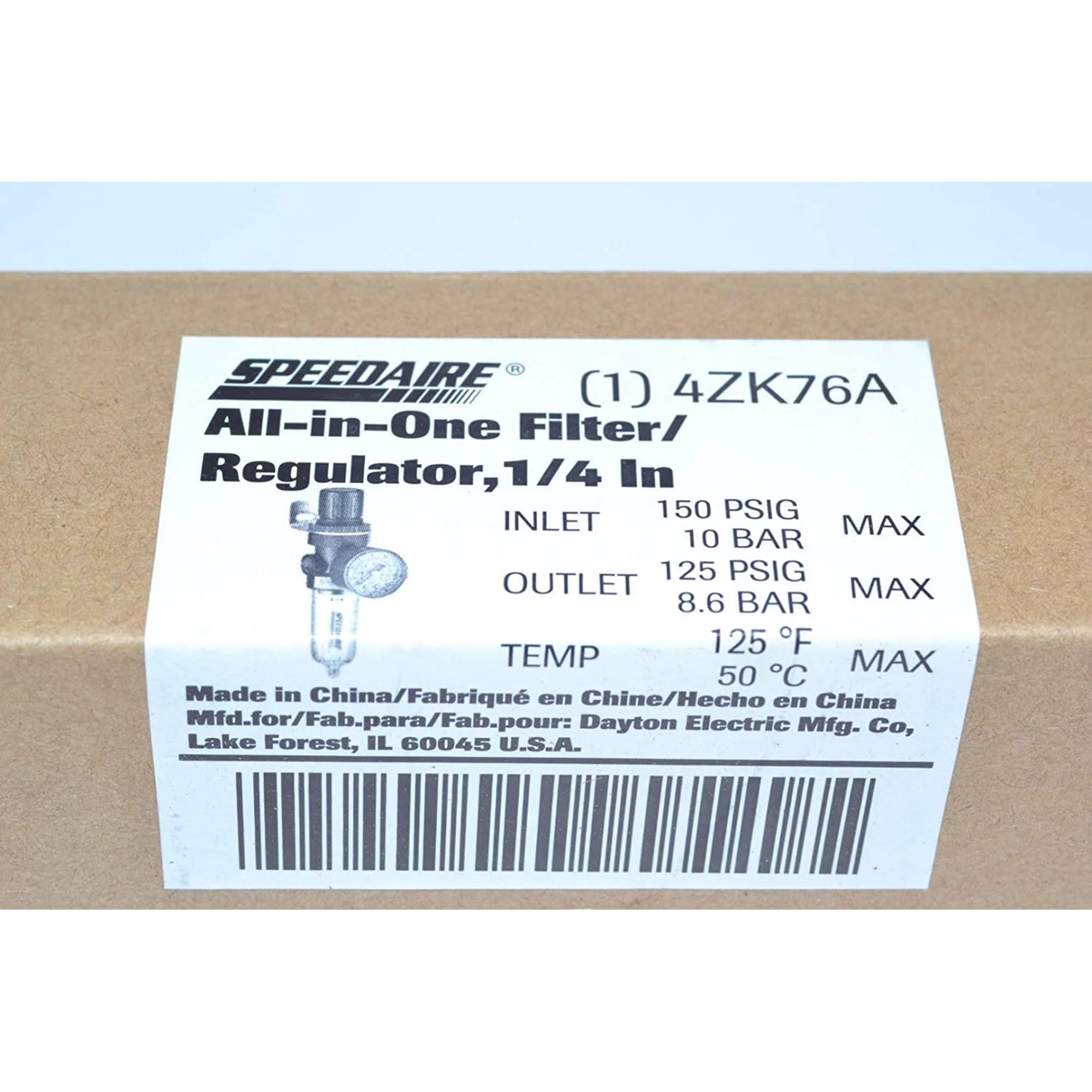 Speedaire Filter-Regulator, 1/4