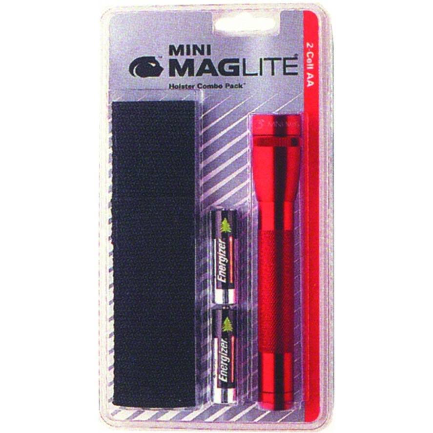 Maglite Mini AA Flashlight with Holster- Blue