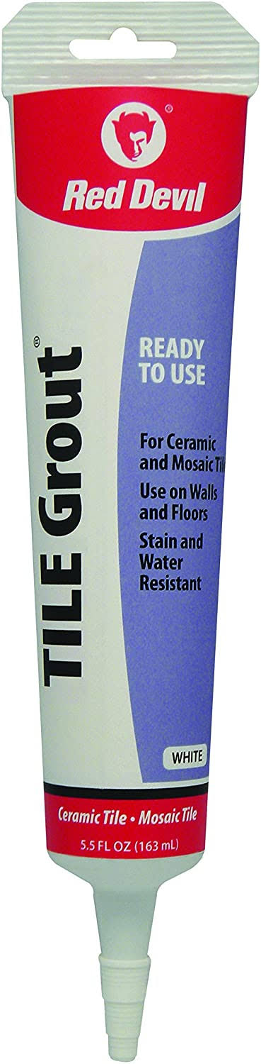 Red Devil Pre-Mixed Tile Grout- 5.5 oz tube