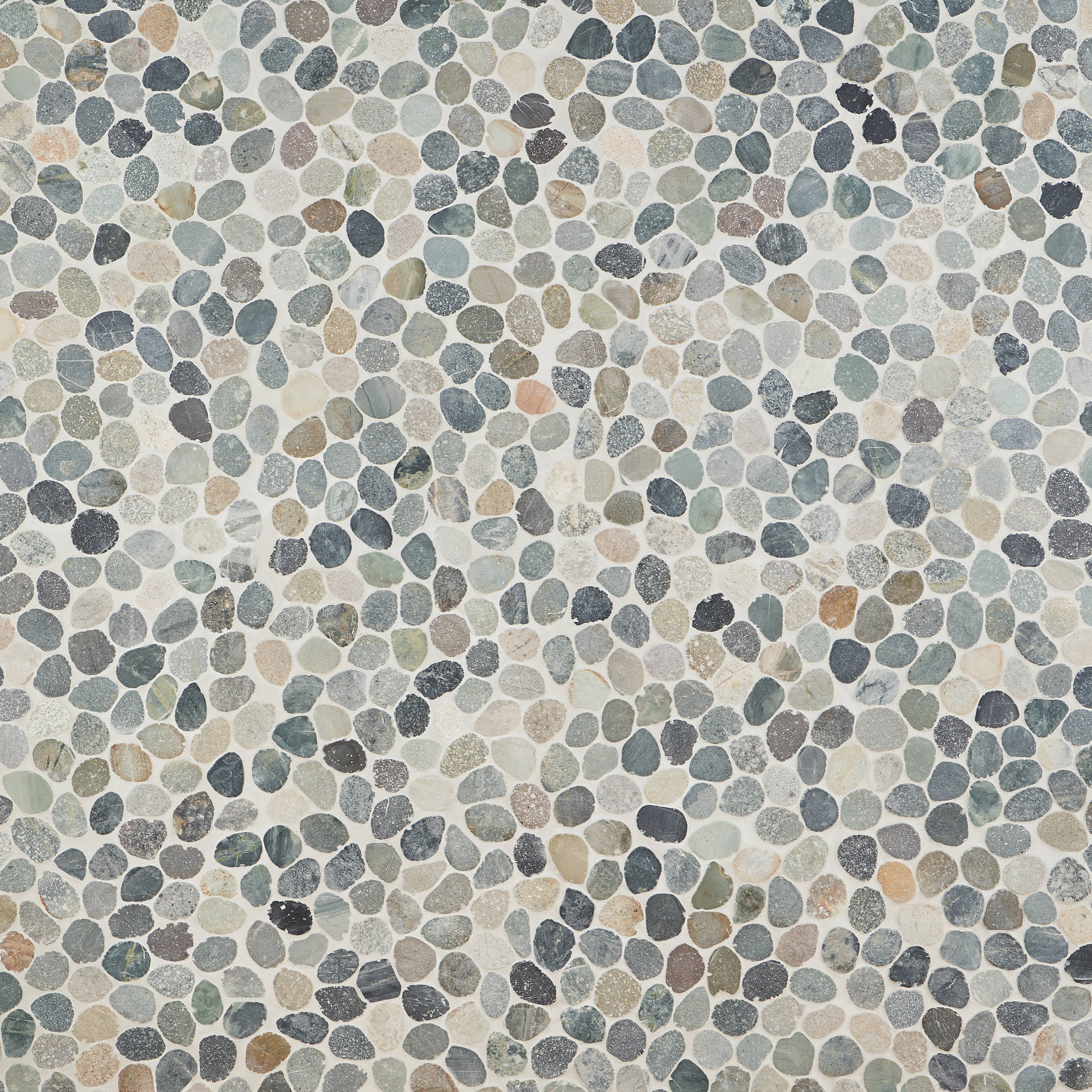 Ivy Hill Tile Countryside Sliced Round 11.81 in. x 11.81 in. Dark Blend Floor and Wall Mosaic (0.97 Sq. ft. / Sheet)