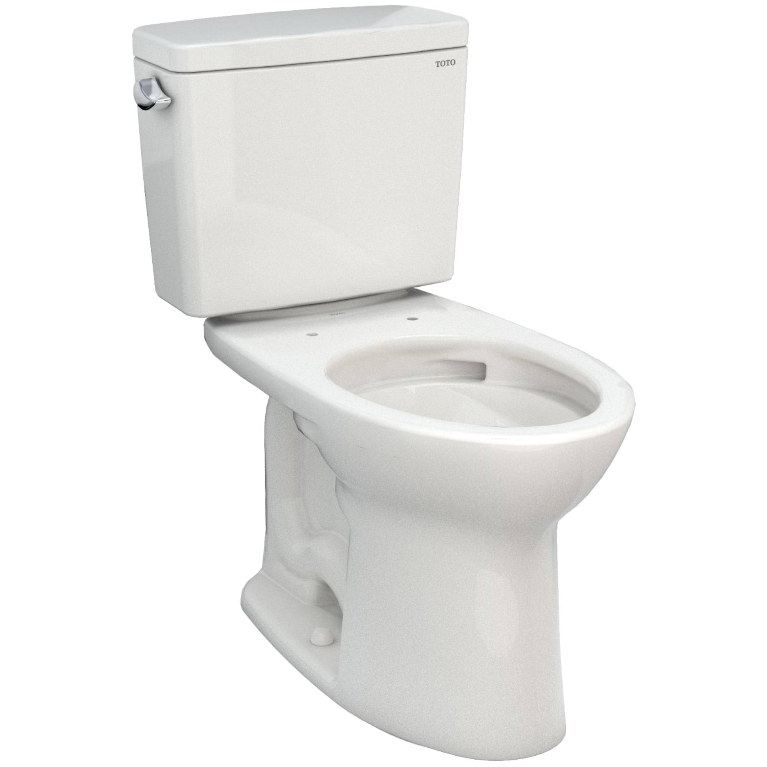 Toto CST776CEG#11 Drake Two-Piece Elongated 1.28 GPF Tornado Flush Toilet with CeFiONtect , Colonial White