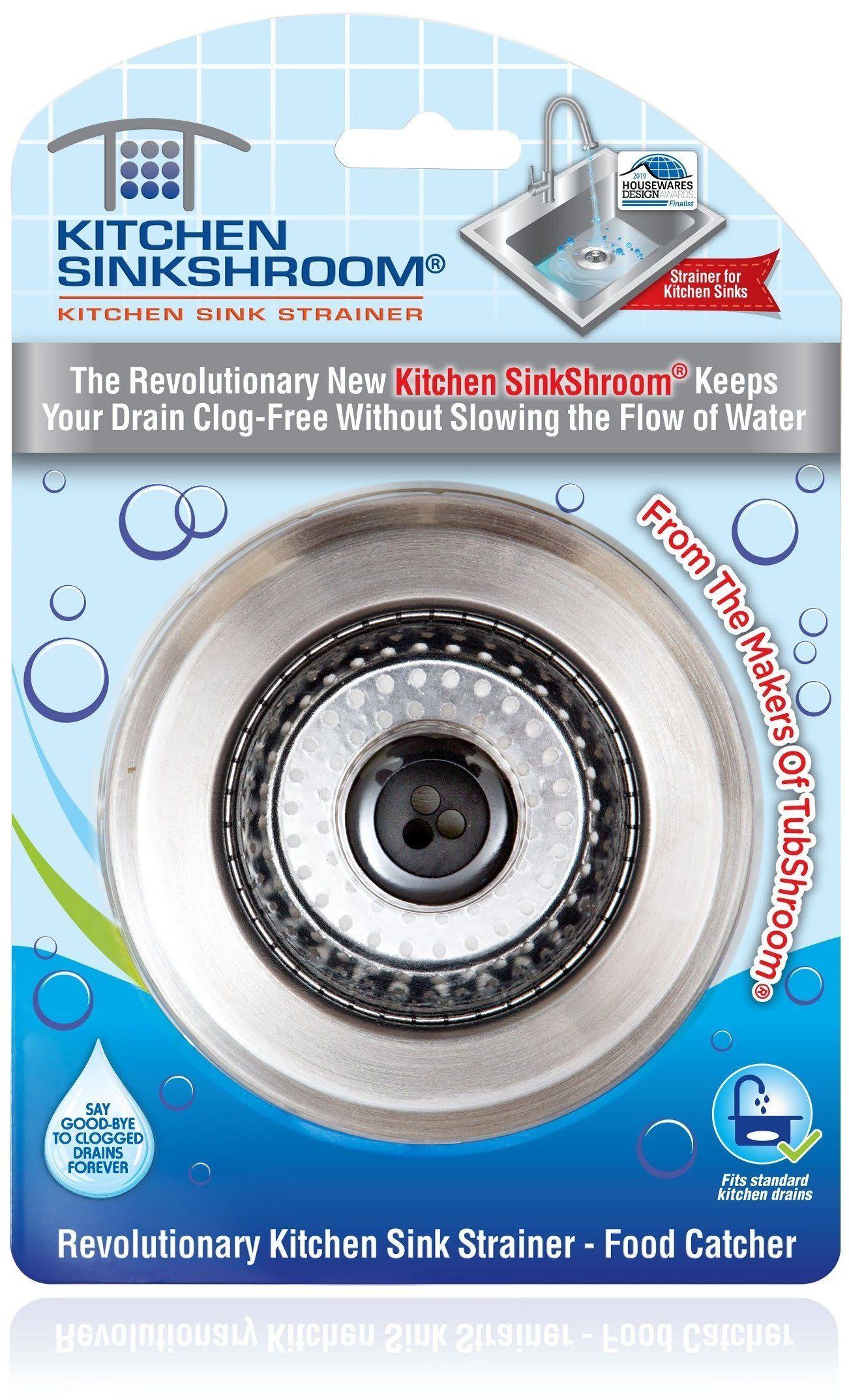 Kitchen Sinkshroom Strainer, Kitchen Sink, Chrome-Gray