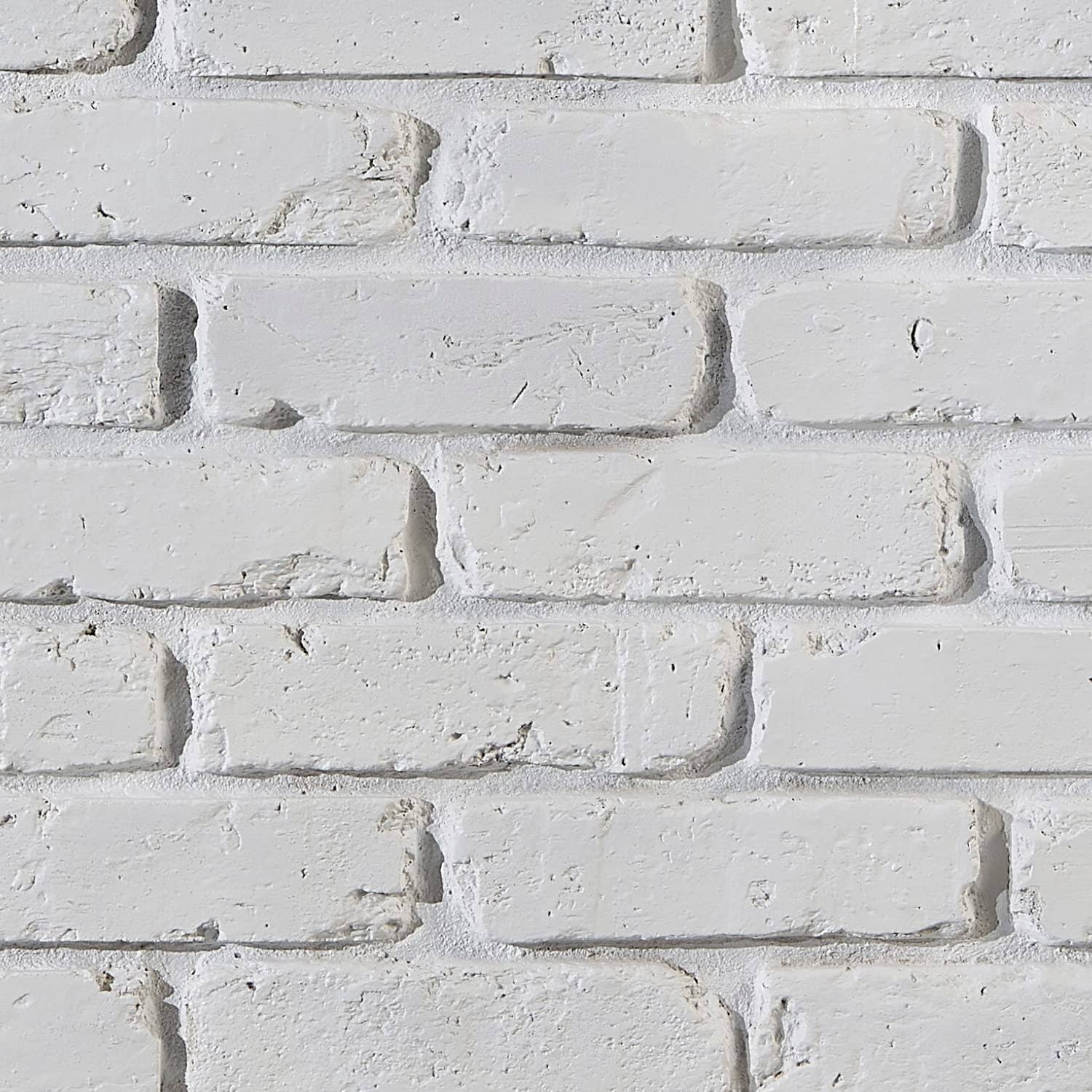 AZ Faux High-Density Polyurethane Faux Brick Wall Textured Panels for Interior and Exterior Decor | Faux Brick Paneling | Old Medford Brick | 8 inchl