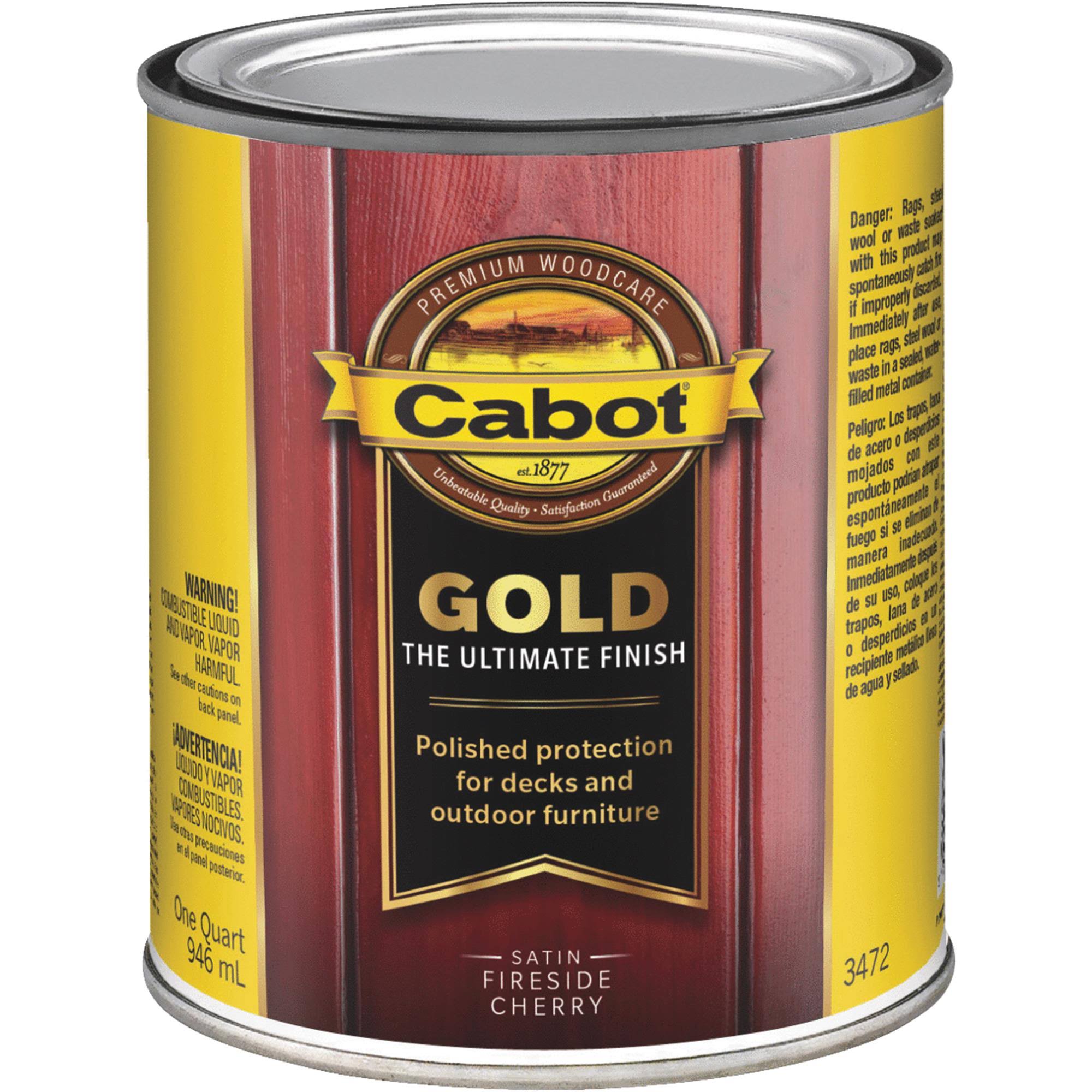 Cabot Gold Exterior Stain, Fireside Cherry, 1 qt.