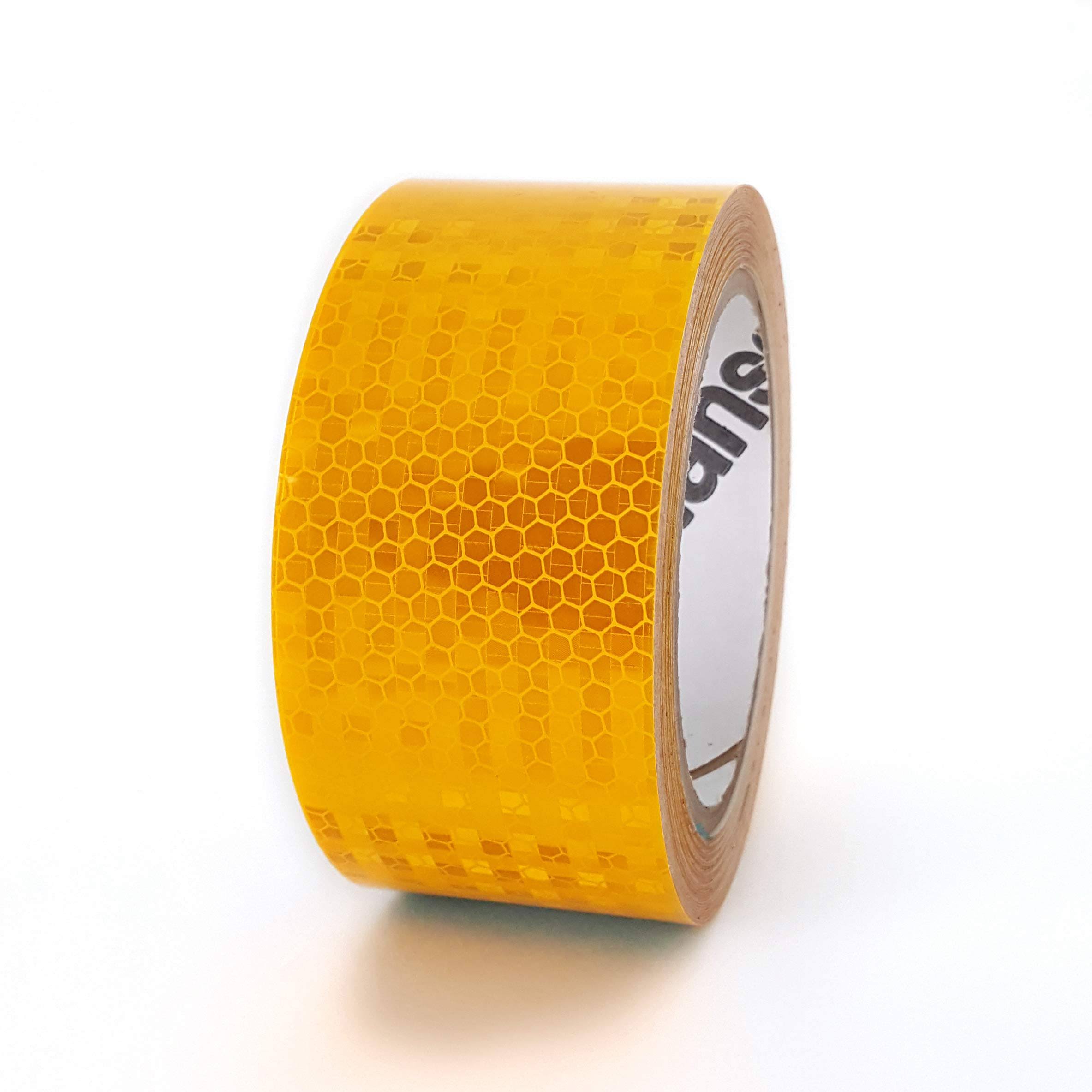 2 inch (50mm) High Intensity Retro Reflective Tape ,Yellow[1 Roll]