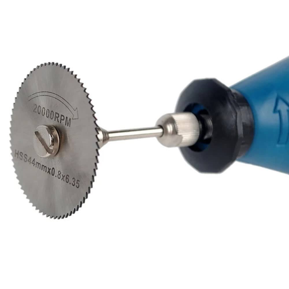 YWHWLX 7pc HSS Circular Saw Blades with 1/8' Shank Cutting Wheel Set Rotary Tools for Wood Metal DIY Craft, Silver