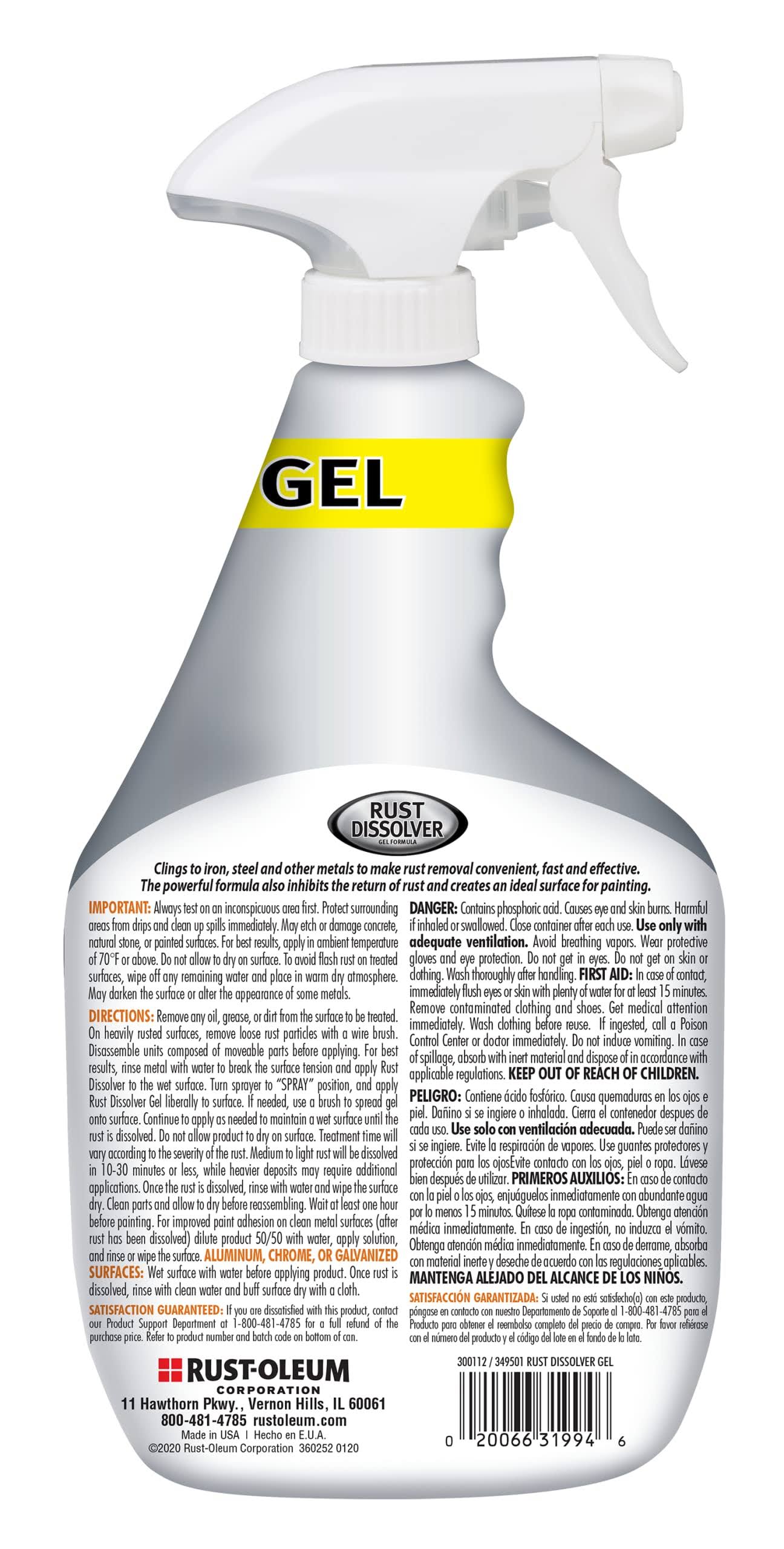 Rust-Oleum 300112 Rust Dissolver Gel Spray