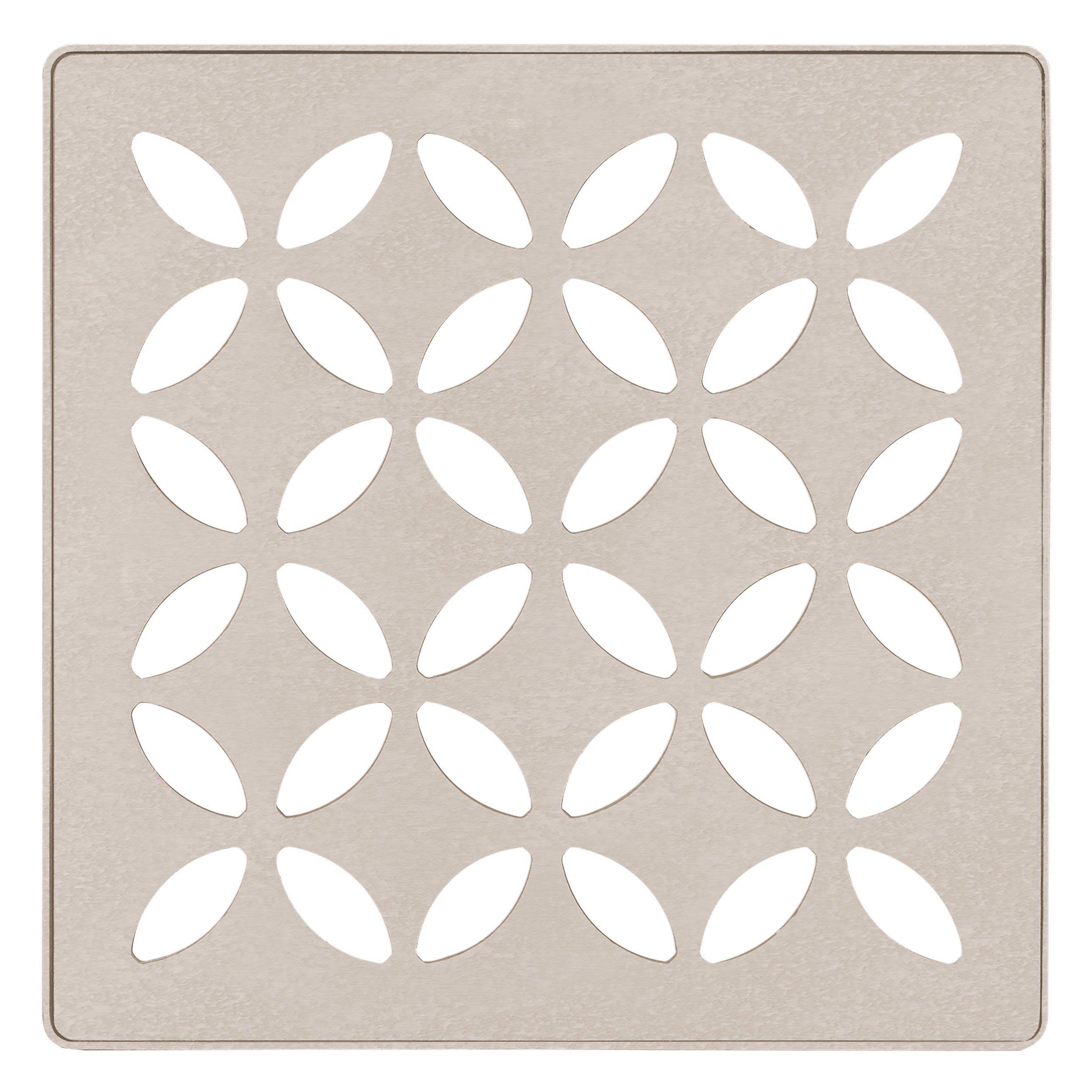 Schluter Kerdi-Drain 4in. Grate Cream Floral