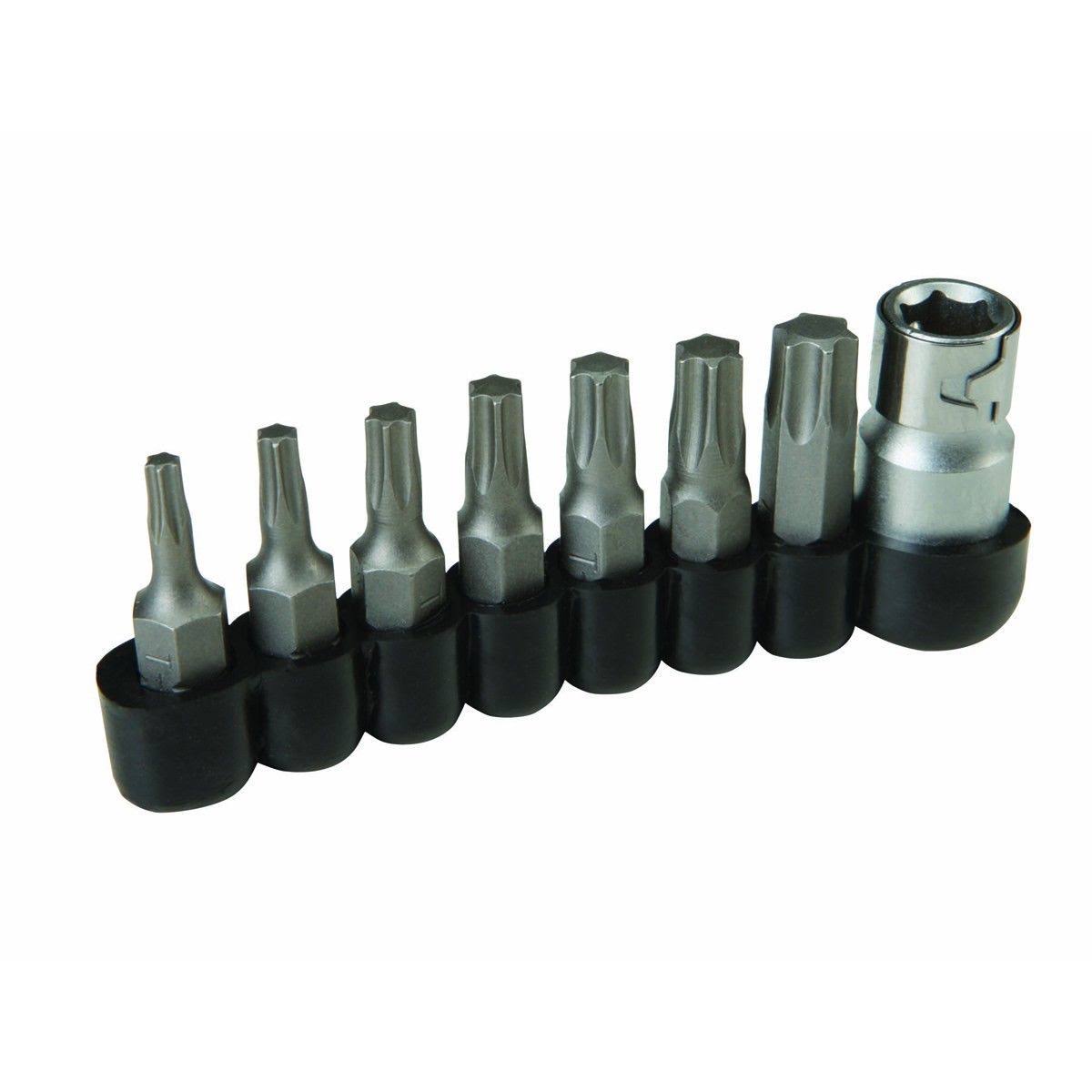 Pittsburgh 35187 8 PC 1/4 in. Drive Star Bit Socket Set