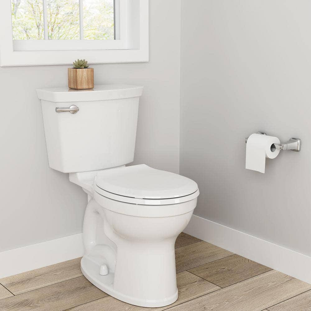American Standard Champion Tall Height 2-Piece High-Efficiency 1.28 GPF Single Flush Round Front Toilet in White Seat Included (4-Pack)