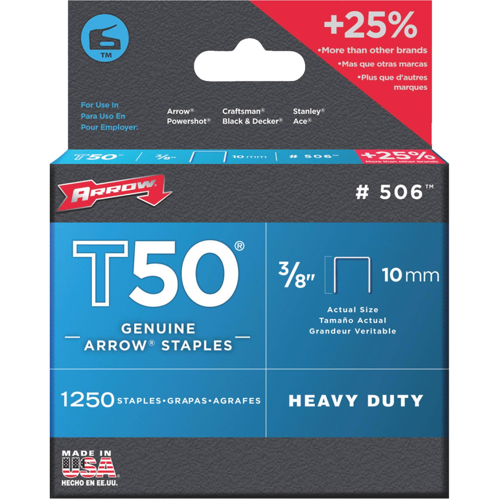 Arrow T50 Staples- 3/8