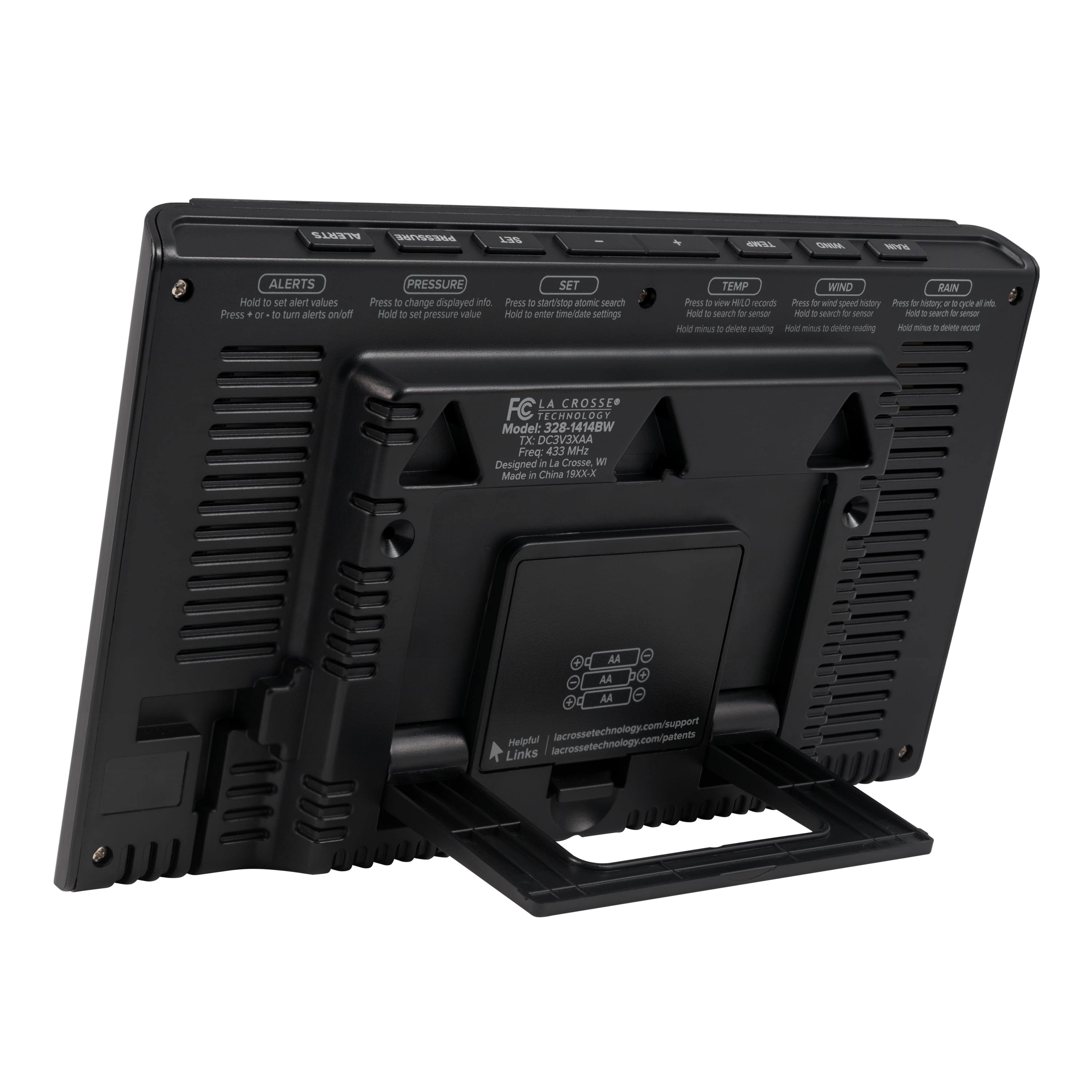 La Crosse Technology 328-96087-INT Black Professional Weather Station