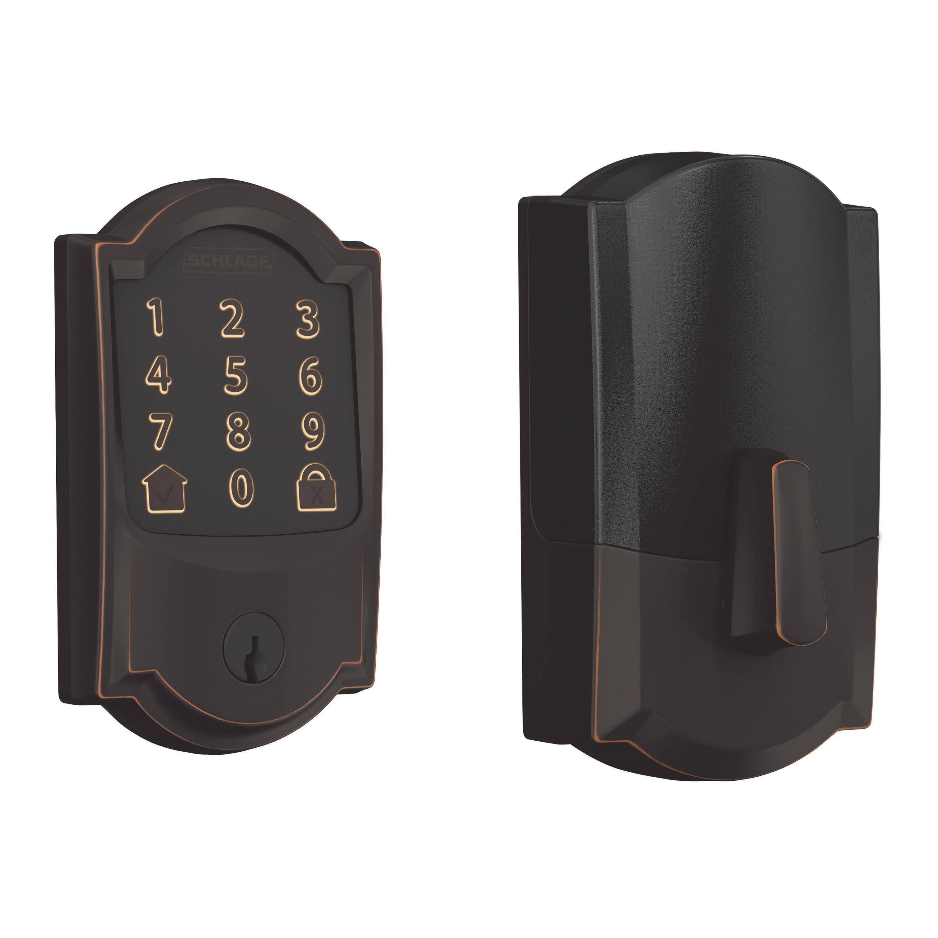 Schlage Be489wbvcam716 Encode WiFi Deadbolt Aged Bronze
