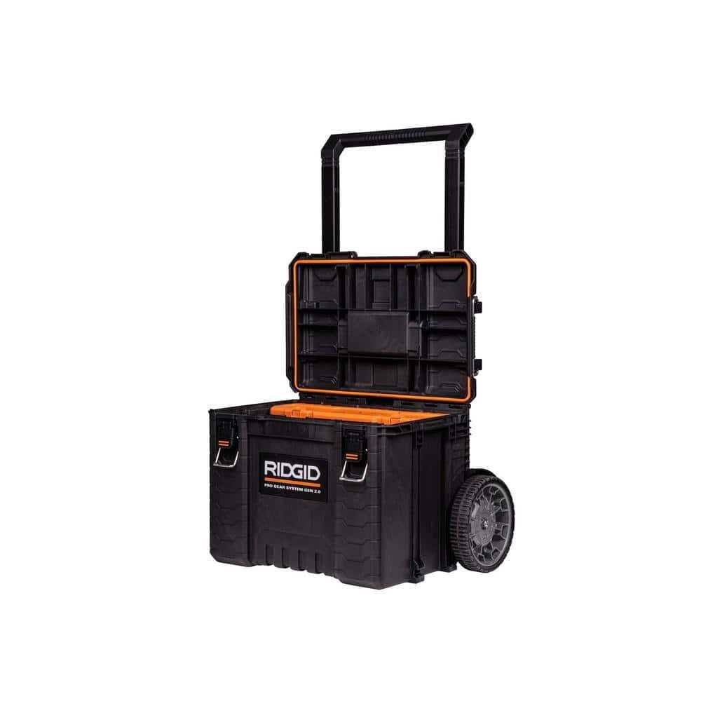 Ridgid 254065 2.0 Pro Gear System 25 in. All Terrain Rolling Tool Cart