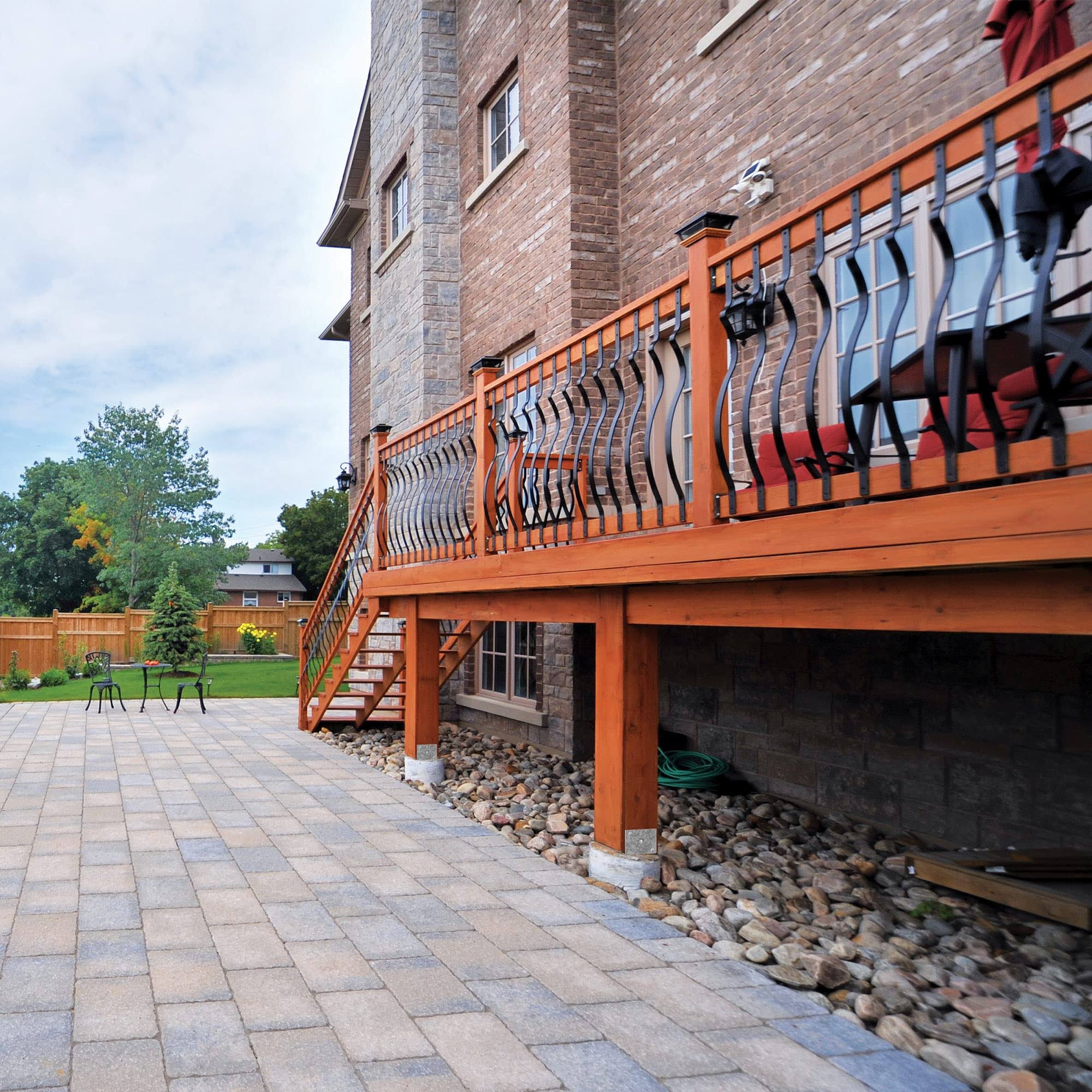 Nuvo Iron Dsg6 6 in. x 6 in. x 10 in. Galvanized Steel Post Support Saddle Bracket