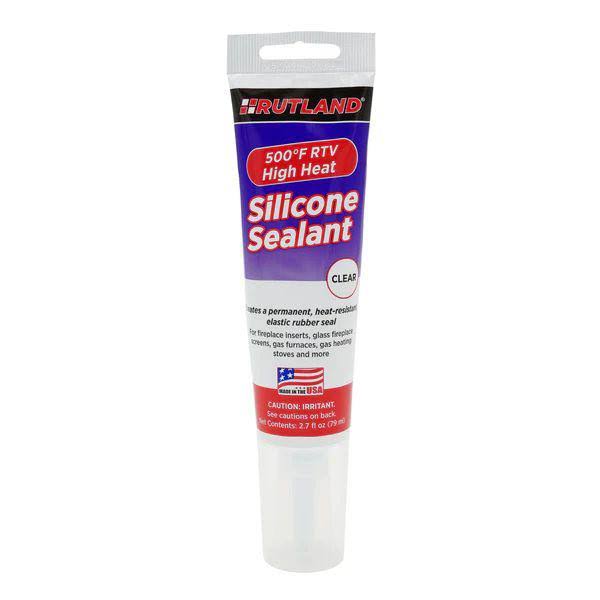 High Heat Silicone Sealant | Black | 10.3 oz Cartridge | Rutland