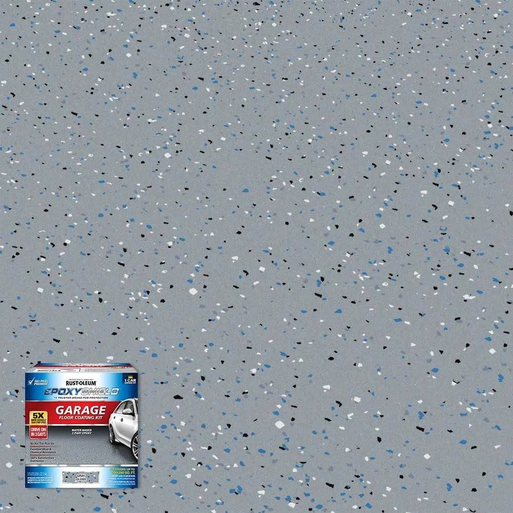 Rust-Oleum Epoxyshield 120 oz. Gray Epoxy 1 Car Garage Floor Paint Kit