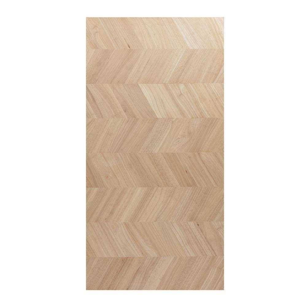 Hardwood Reflections 6 ft. L x 25 in. D Unfinished Hevea Chevron Solid Wood Butcher Block Countertop with Square Edge, Unfinished Chevron Hevea