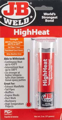 J-B Weld 8297 High Heat Epoxy Putty- 2 oz
