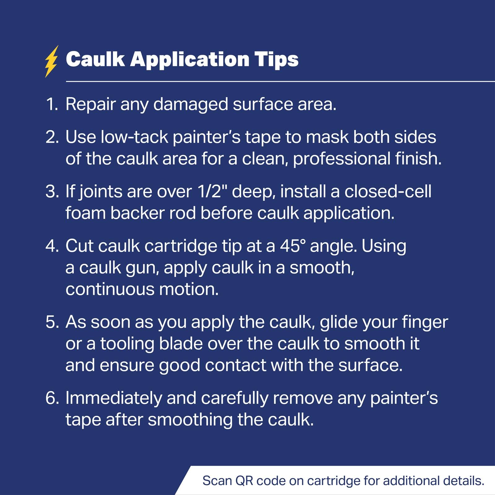 White Lightning 3006 Advanced Formula 10.1-oz White Paintable Latex Caulk | WL0030070