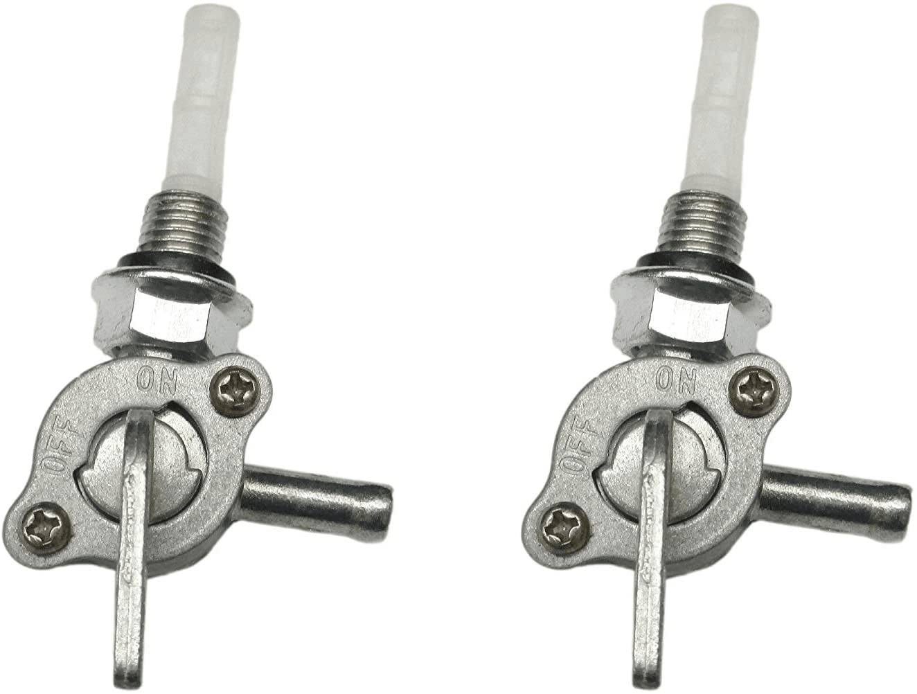 2pcs Fuel Valve Petcock Assembly for Titan Industrial Portable Gasoline Generato