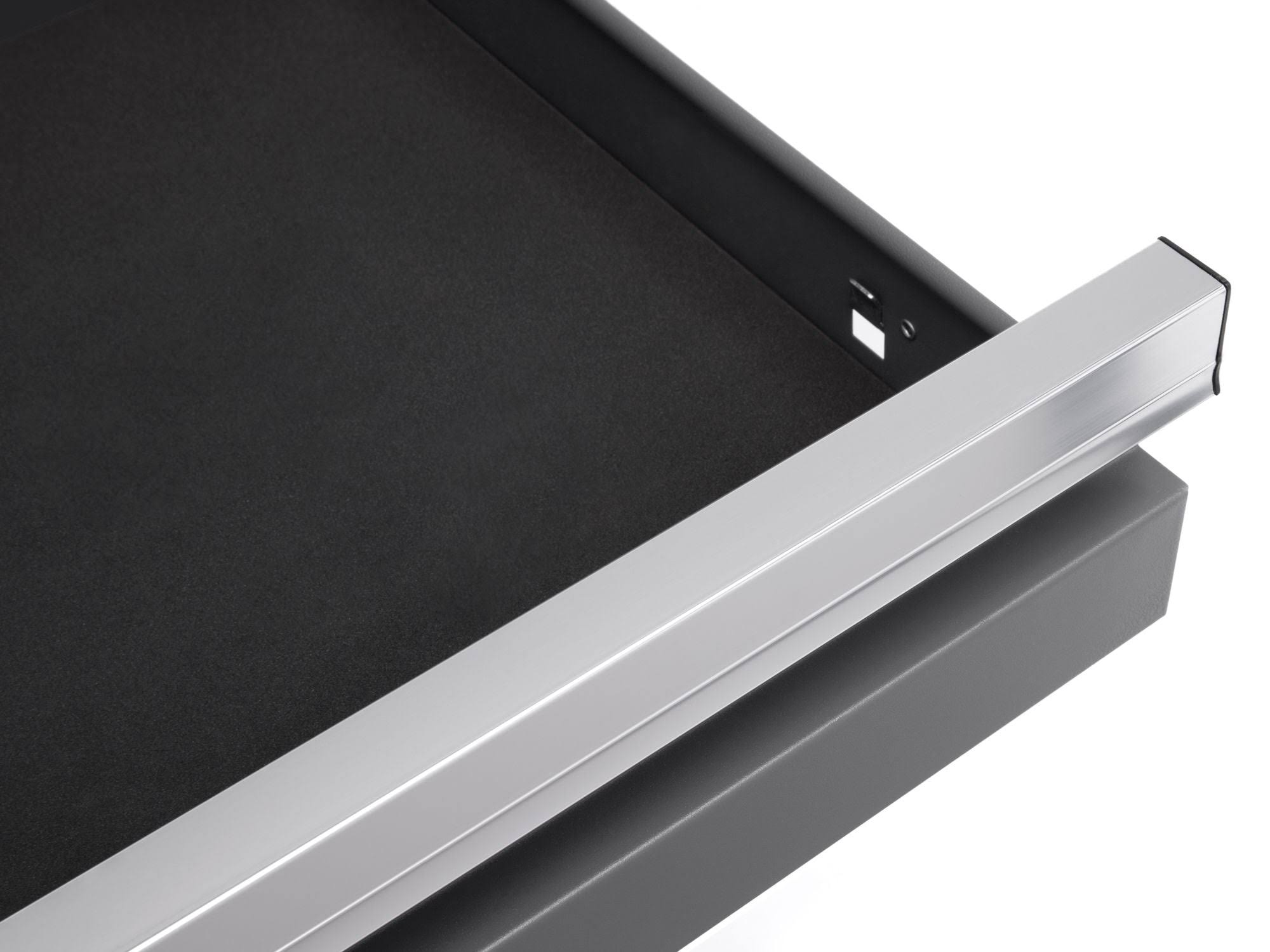 NewAge Products Bold Series Black 4-Drawer Rolling Tool Cabinet 49041