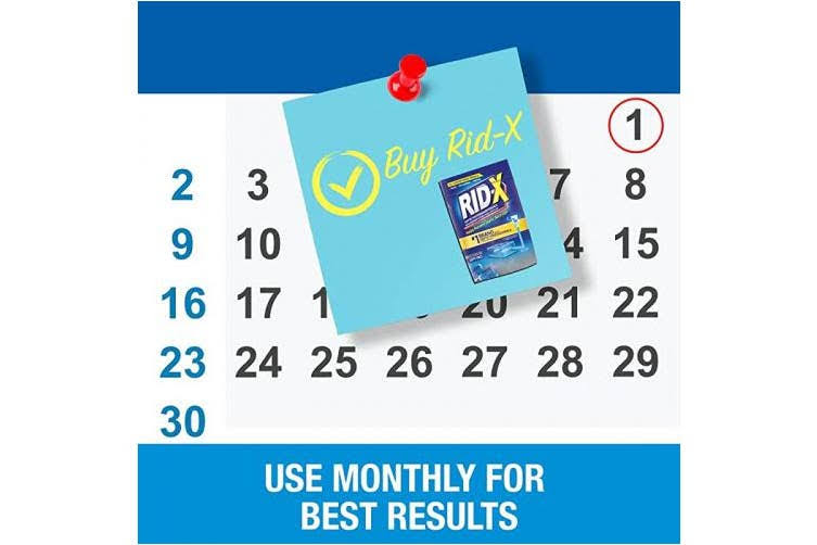 Rid-x Septic Tank Treatment Enzymes, 3 Month Supply Septi-Pacs, 3.2oz