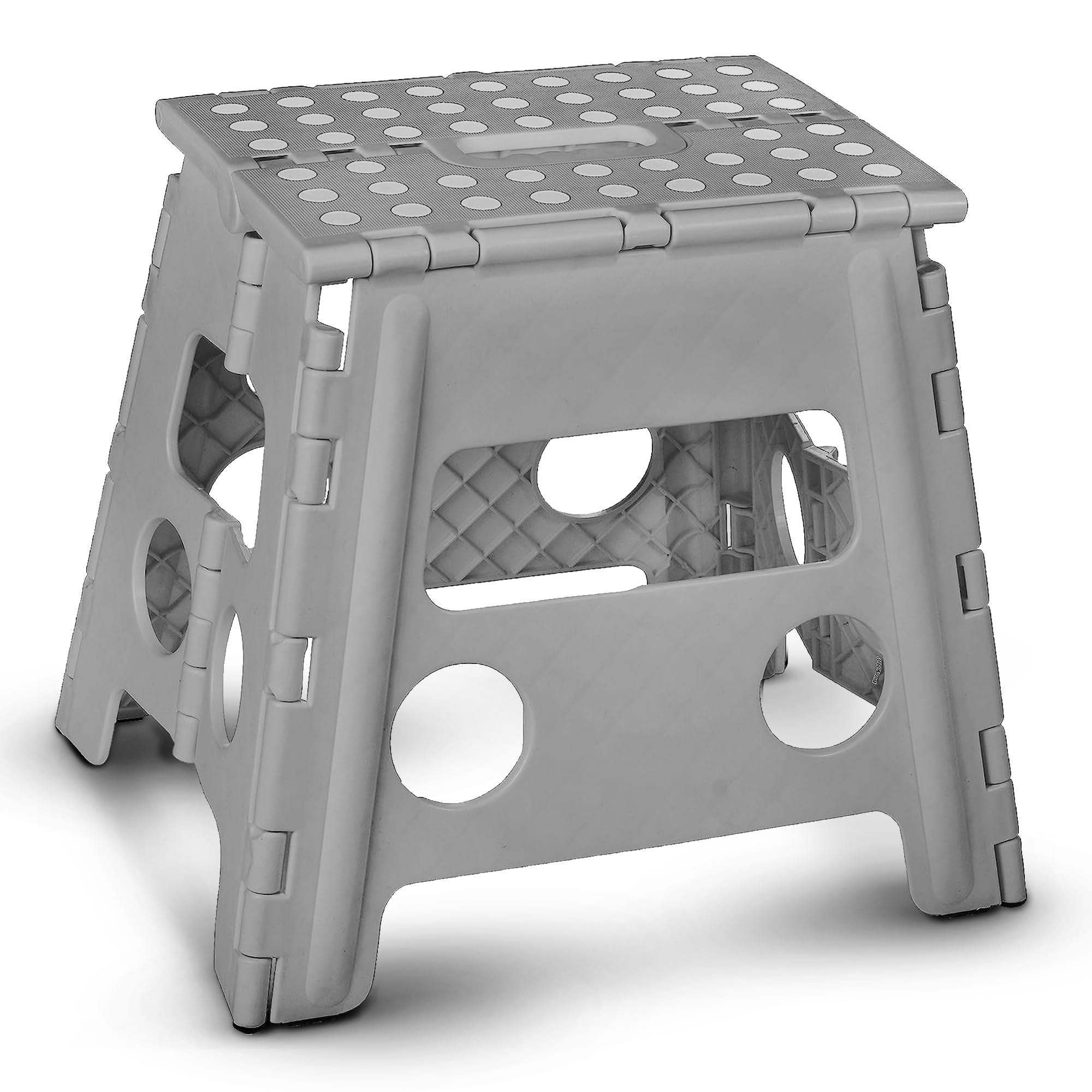 Handy Laundry Folding Step Stool, 13 inch- Anti-Skid Step Stool Is Sturdy to Support Adults and Safe Enough for Kids. Opens Easy with One Flip. Great