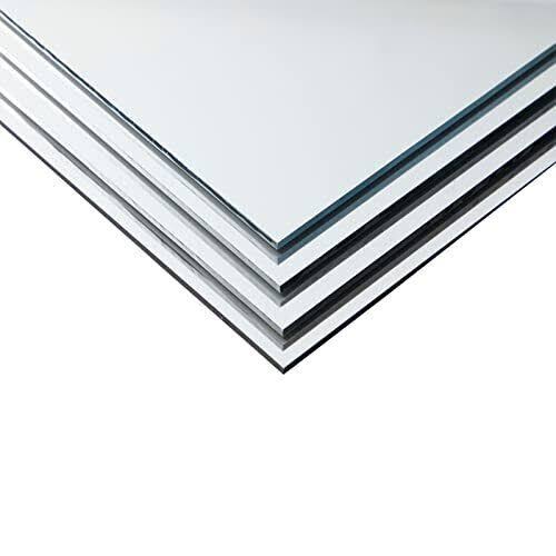 50 Pack Square Glass Mirror tiles, 4 inch Panels for Crafts, Centerpieces, DIY Home Decor