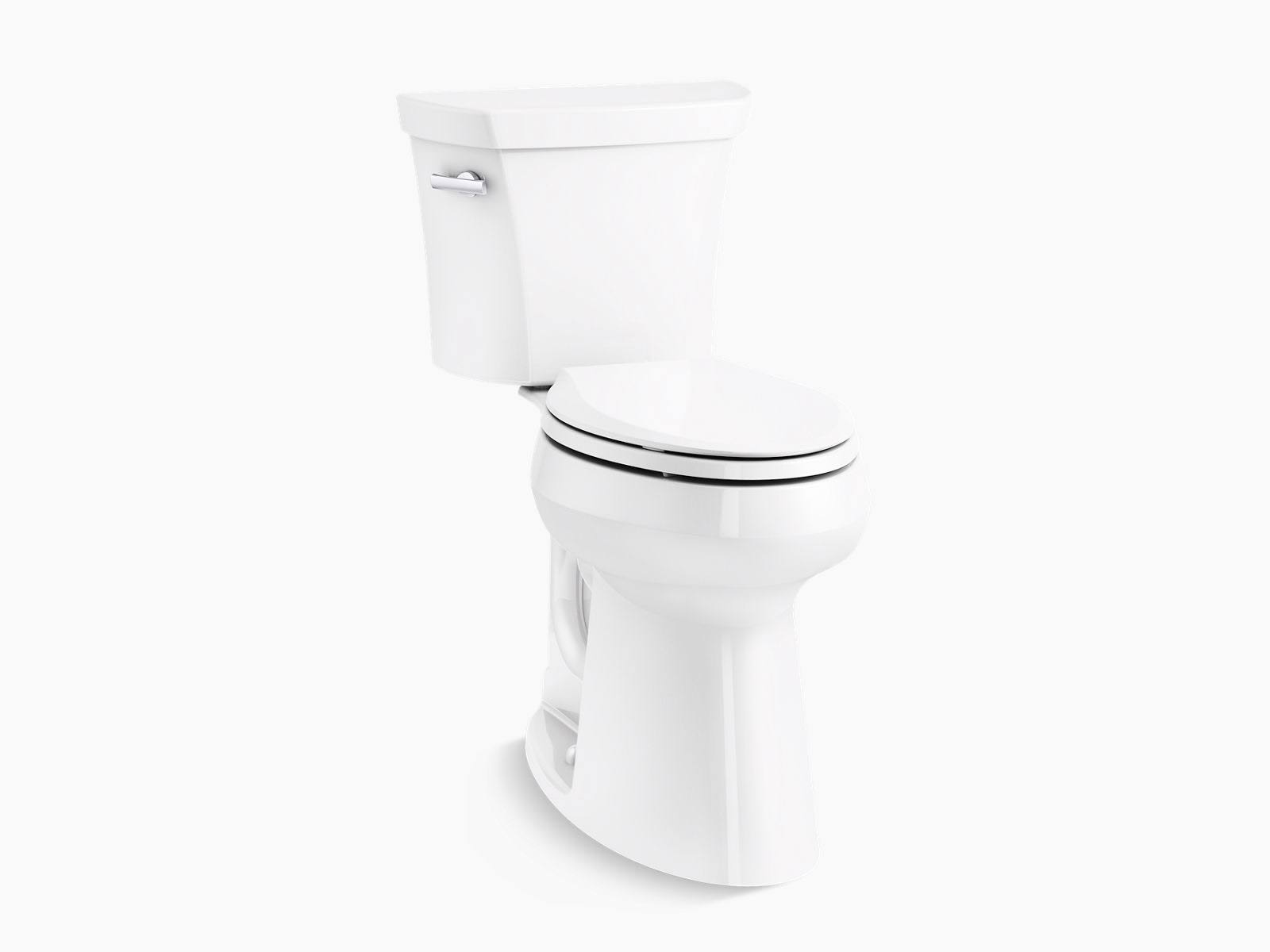 Kohler 25224-0 Highline Tall Two-Piece Elongated 1.28 GPF Tall Height Toilet White