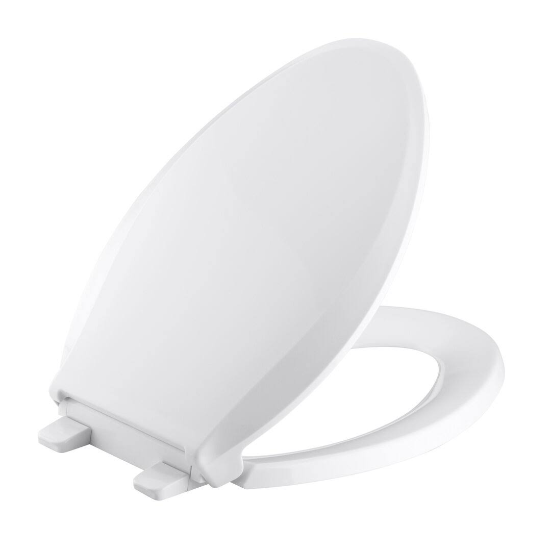 Kohler 4636-RL-0 Cachet ReadyLatch Quiet Close Elongated Toilet Seat, White