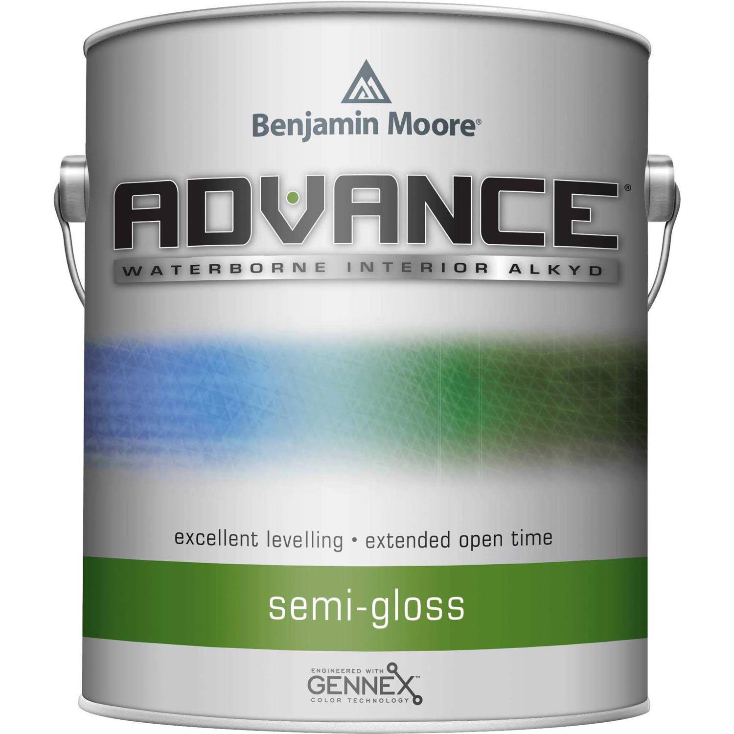 Benjamin Moore Advance Semi-Gloss White Paint Interior 1 Gal