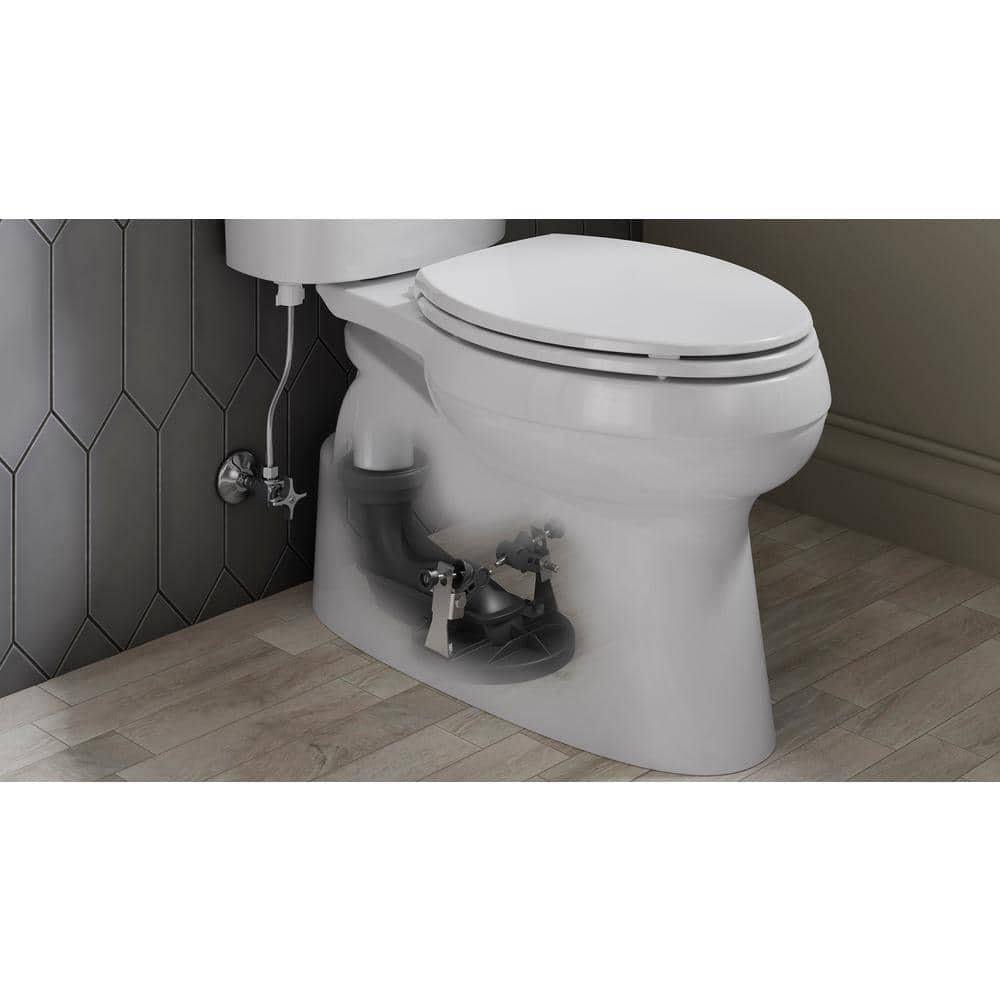 Kohler Gleam 2-Piece Chair Height 1.28 GPF Single Flush Elongated Skirted Toilet in White Seat Included (6-pack)