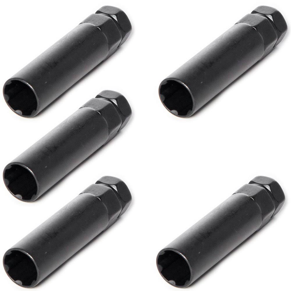 Circuit Performance Large Black 6 Point Spline Truck SUV Tool Key (5 Tools)